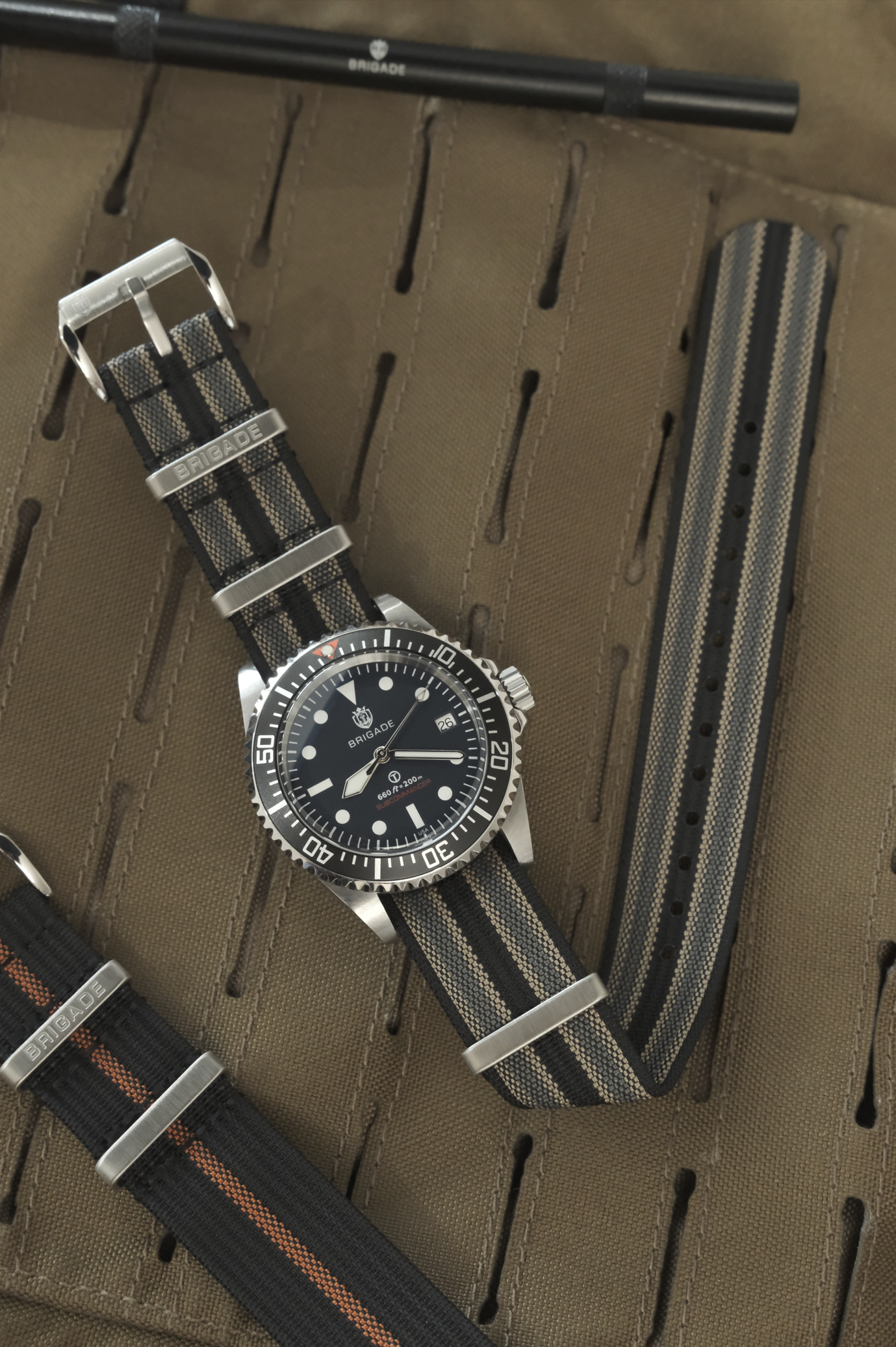 Brigade: NTTD Bond - Ribbed Nylon Watch Strap