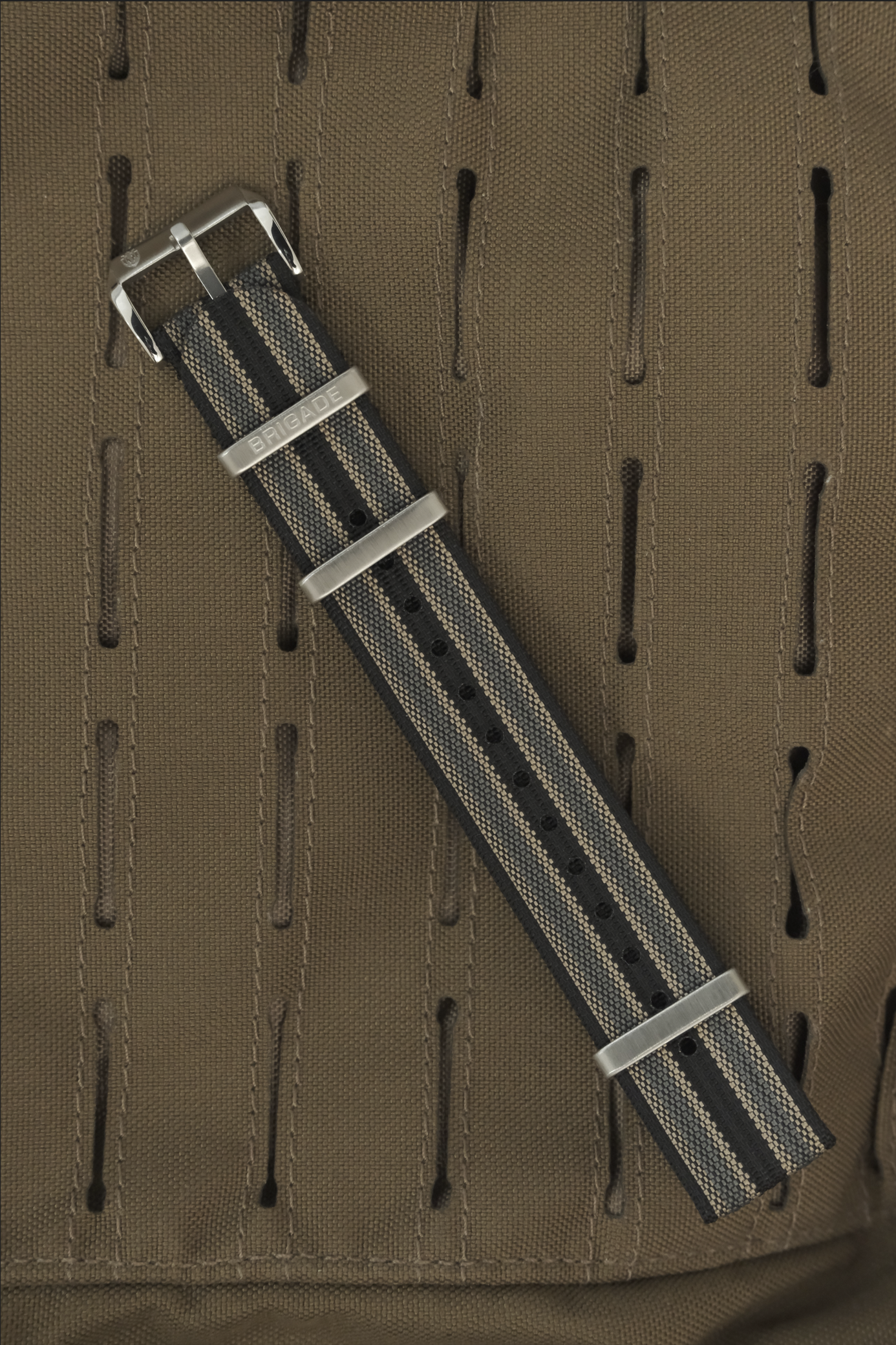 Brigade: NTTD Bond - Ribbed Nylon Watch Strap