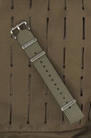 Brigade: OD Green - Ribbed Nylon Watch Strap