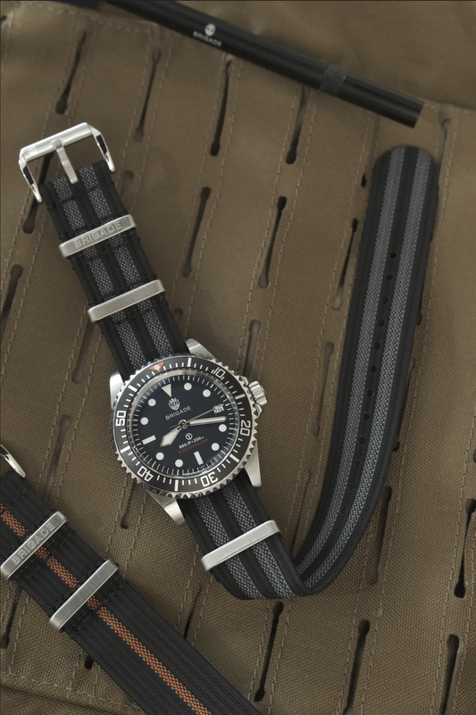 Brigade: Spectre Bond - Ribbed Nylon Watch Strap