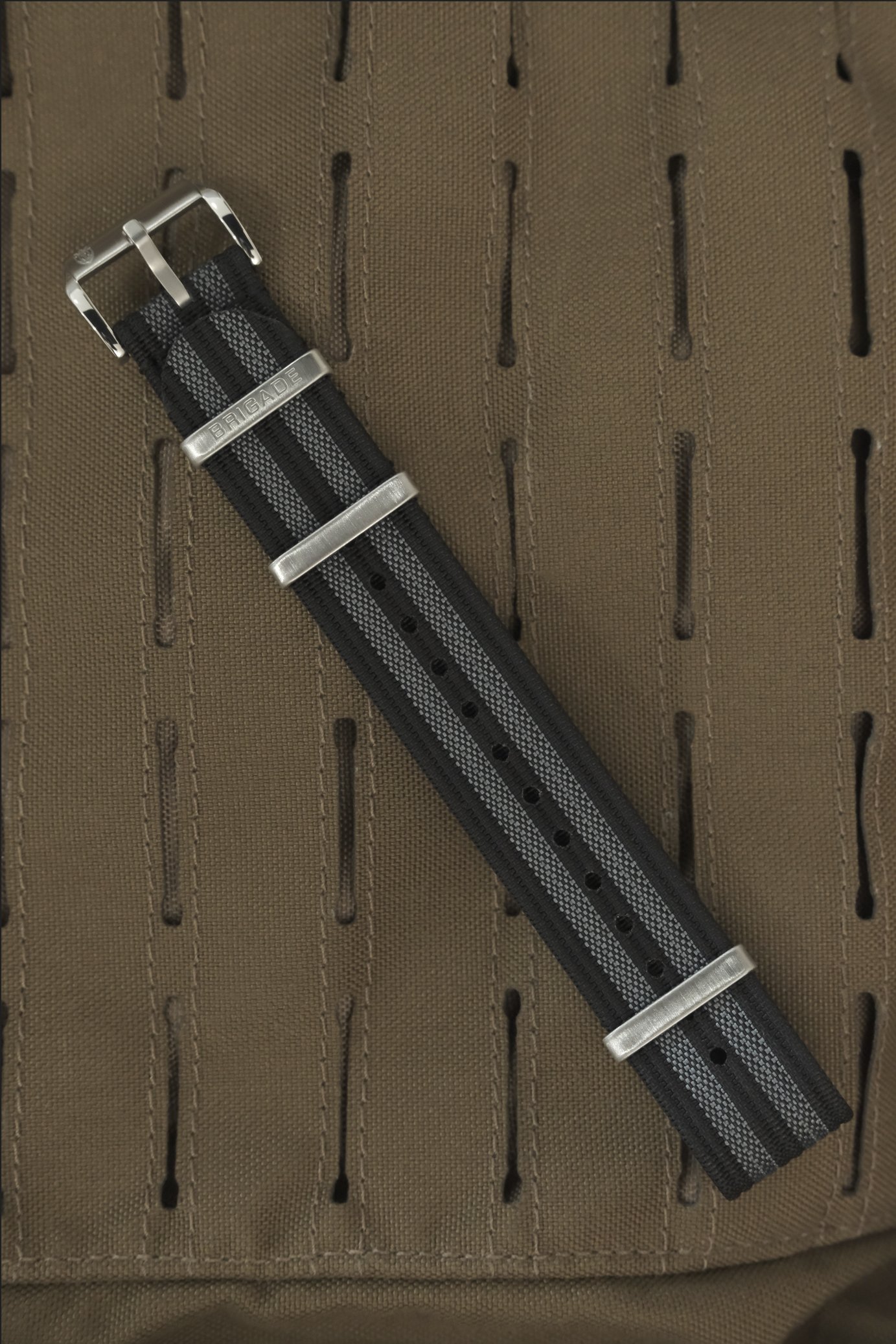 Brigade: Spectre Bond - Ribbed Nylon Watch Strap